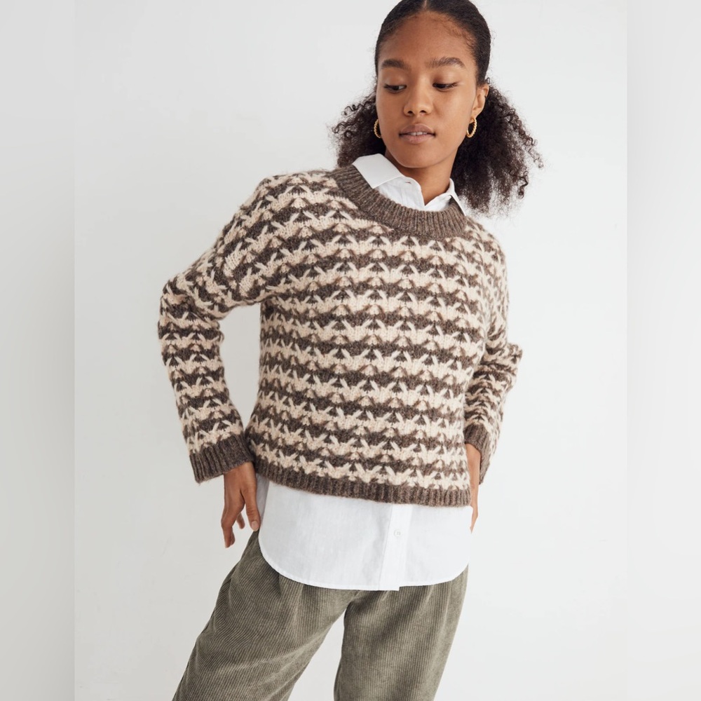 Madewell Aldridge Crop Pullover Sweater (XL)